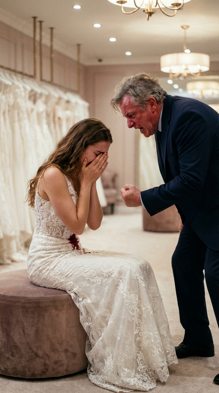 For weeks, I felt sick after every meal, convincing myself it was just wedding nerves. “Stop being dramatic and pathetic!” my father screamed as I collapsed, vomiting bl00d during my bridal gown fitting—angry that my body might ruin his perfect wedding image. When I checked the nanny cam I’d secretly placed in the kitchen, my hands shook as I watched the housekeeper slip something into my food. Desperate, I ran to my parents for help. My father smashed the camera without hesitation. What he said next destroyed my entire world.