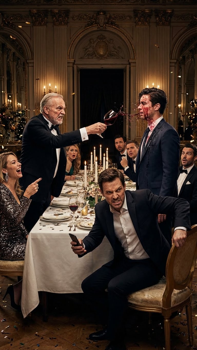 During new year’s dinner, my wife’s father threw red wine in my face. My wife’s sister laughed, saying, “Thanks, dad, maybe that’ll teach him some respect! Filthy pig.” I felt my hands grip the chair. I stood up and made one phone call. They had no idea.  Who they were dealing with.