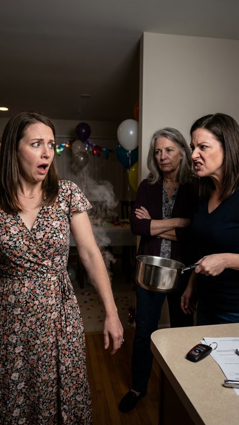 At my birthday party, my sister scalded me with boiling water from the pot. Mom sneered, “Trash deserves to be burned. It would have been better if your face got burned too.” I didn’t cry. I just canceled the $350,000 investment and took back the BMW.