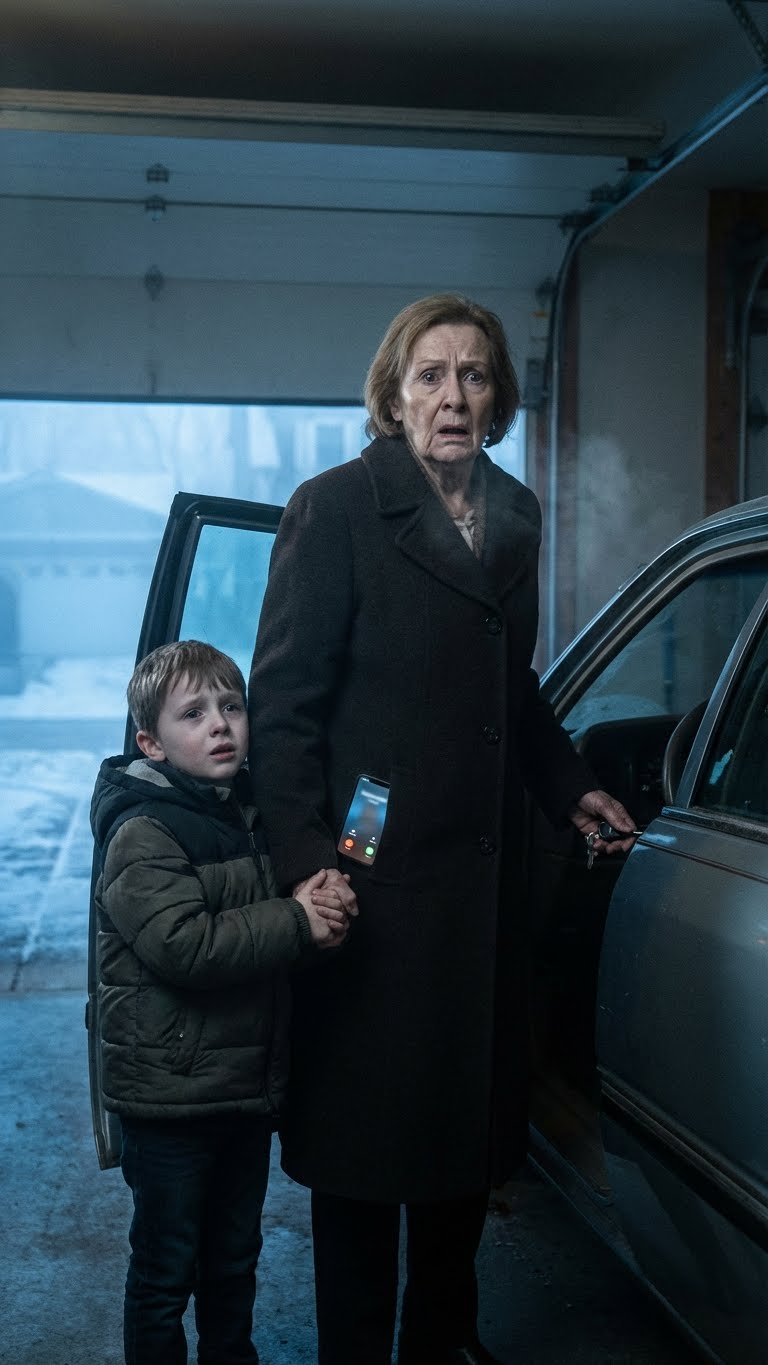 I was fastening my coat to leave for my husband’s funeral when my grandson came running into the garage, his face drained of color. “Grandma, don’t start the car. Please—don’t!”  His voice stopped me cold. I swallowed hard. “Why?” I whispered. “What’s wrong?”  He grabbed my hand, gripping it so tightly it hurt. “Just trust me. We have to walk. Right now.”  Confused and shaken, I followed him down the driveway. That’s when my phone began to buzz—call after call from my children.  “Don’t answer, Grandma,” he pleaded.  And in that moment, a horrifying realization crept over me. A truth so dark it made my blood run cold. A truth about what would have happened if I had turned that key.  A truth I still can’t bring myself to say out loud.