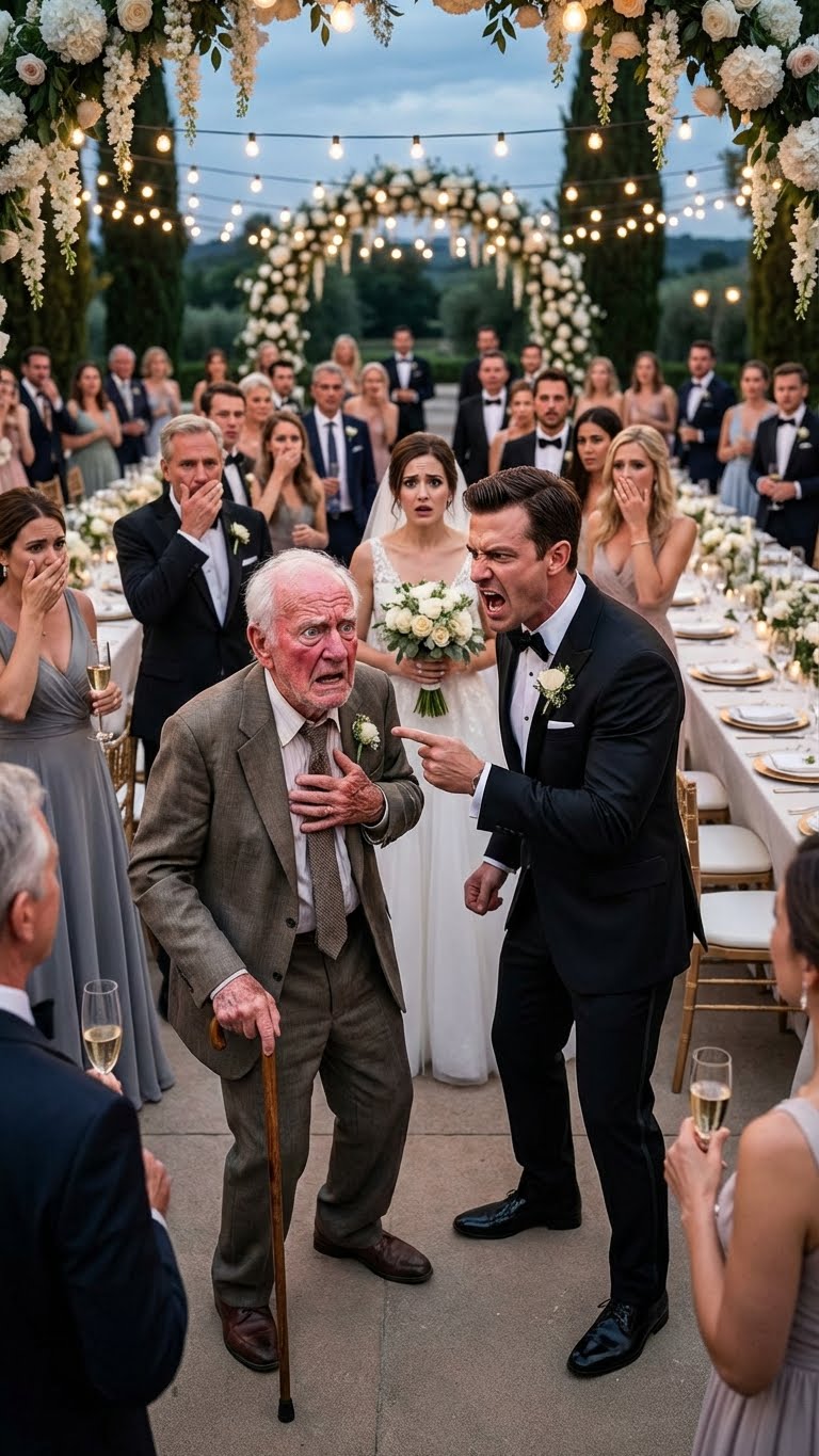 At my daughter’s wedding, my son-in-law ordered me to hand over the keys to my farm in front of 200 guests. When I said no, he slapped me so hard I lost my balance. I walked out and made a call. He went hysterical when he saw who it was.