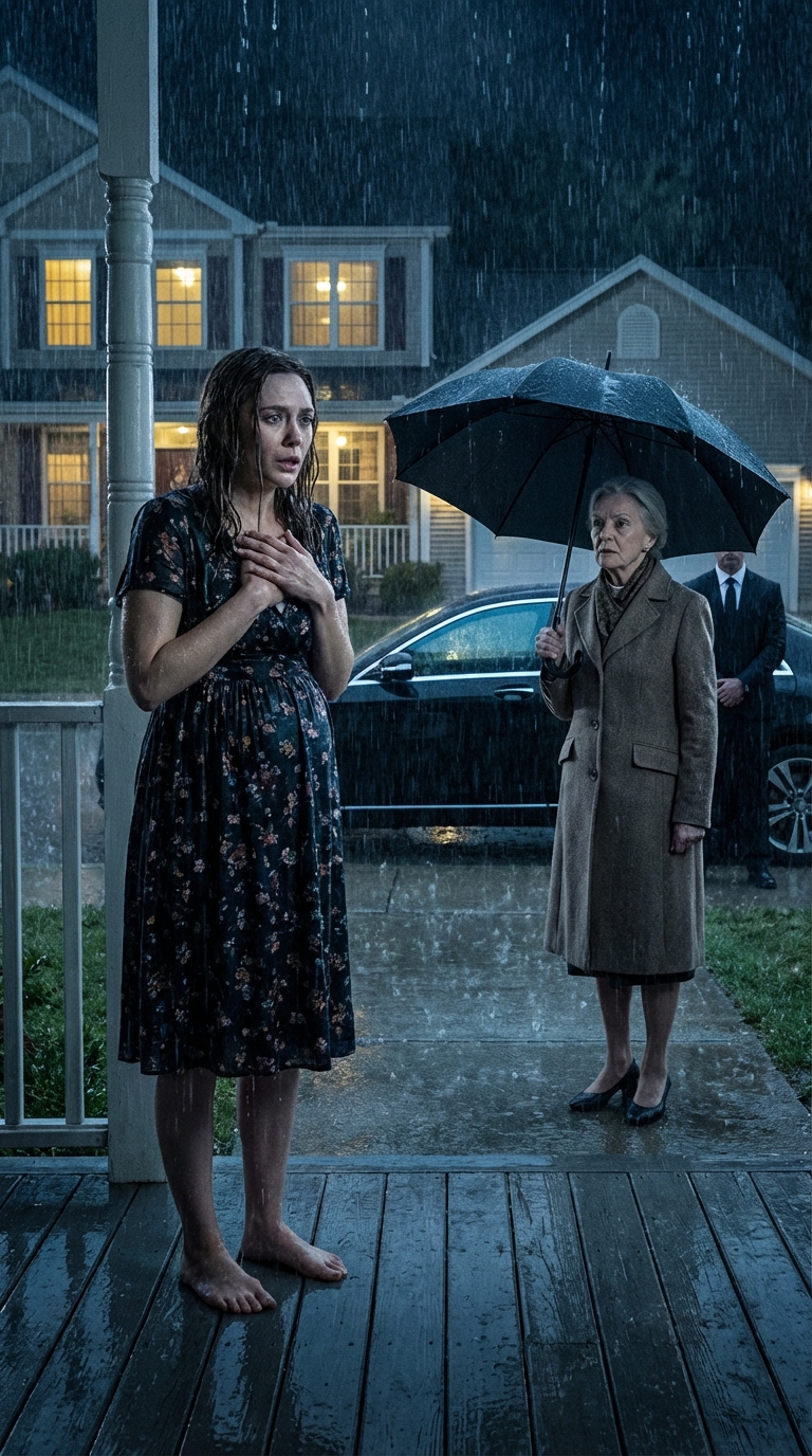 He shut the door in my face during a storm and left me shivering outside. Then my billionaire grandma showed up, saw me soaked to the bone, and calmly said to her assistant, ‘Call demolition. This house ends today.’