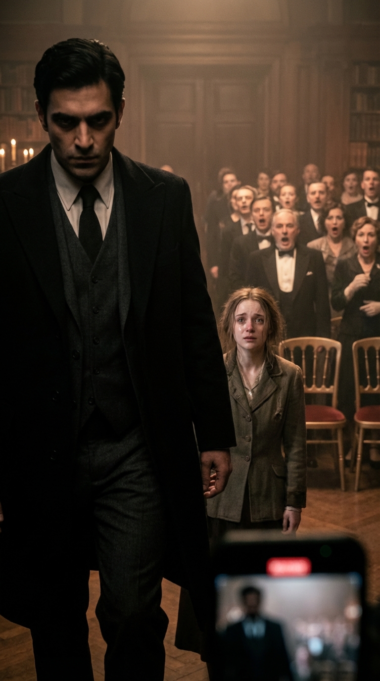 At a family legal meeting called by my grandfather and father, I walked into a room packed with people—silent to the point of suffocation. My father shoved a file toward me: “This is the evidence. We want everything back.” Immediately, my younger brother snatched my phone and wallet. That was when a stranger stepped in, clapping slowly.
