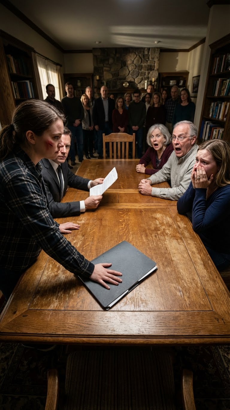 “Sign over the $9.8 million estate to your sister,” my father declared at a family gathering. When I refused, my mother angrily slapped me and shouted, “You have no other choice.” The lawyer stared at her, beginning, “Do you know who actually…” My father screamed, “Know… what?!”