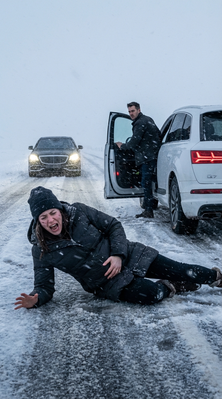 On the way to my mother-in-law’s birthday celebration, my water broke. My husband screamed in rage, dragged me out of the car, and left me on an icy highway at nine months pregnant. ‘My mother is more important,’ he said — he didn’t expect what happened next.