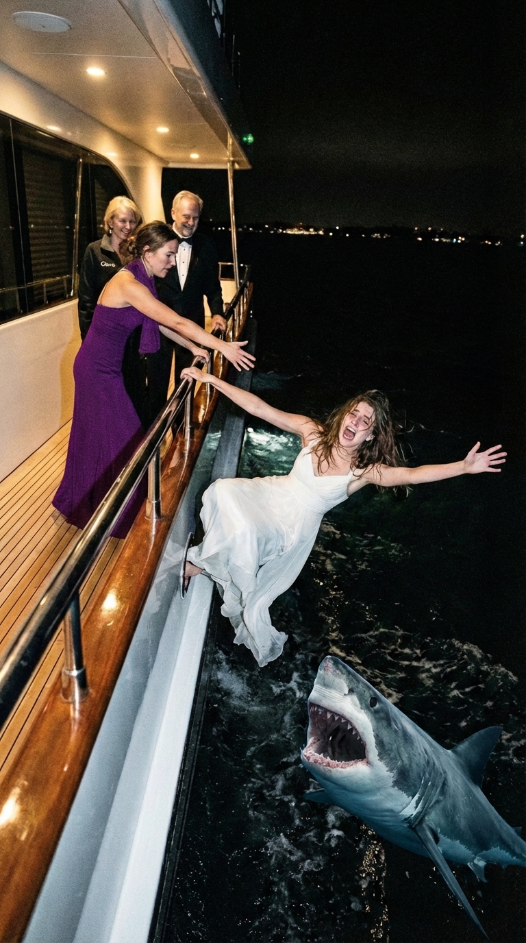 My sister pushed me off the yacht and shouted, “Say hello to the sharks for me!” And my parents? They just stood there, smiling. Their plan was to steal my 5.6-billion-dollar fortune. But when they returned home… I was already waiting. “I have a gift for you too.”