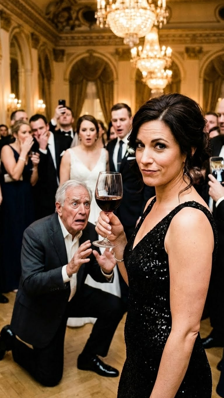 I raised my sister alone. At her wedding, her father-in-law insulted me in front of everyone — until I stood up and said, “Do you even know who I am?” His face went pale…