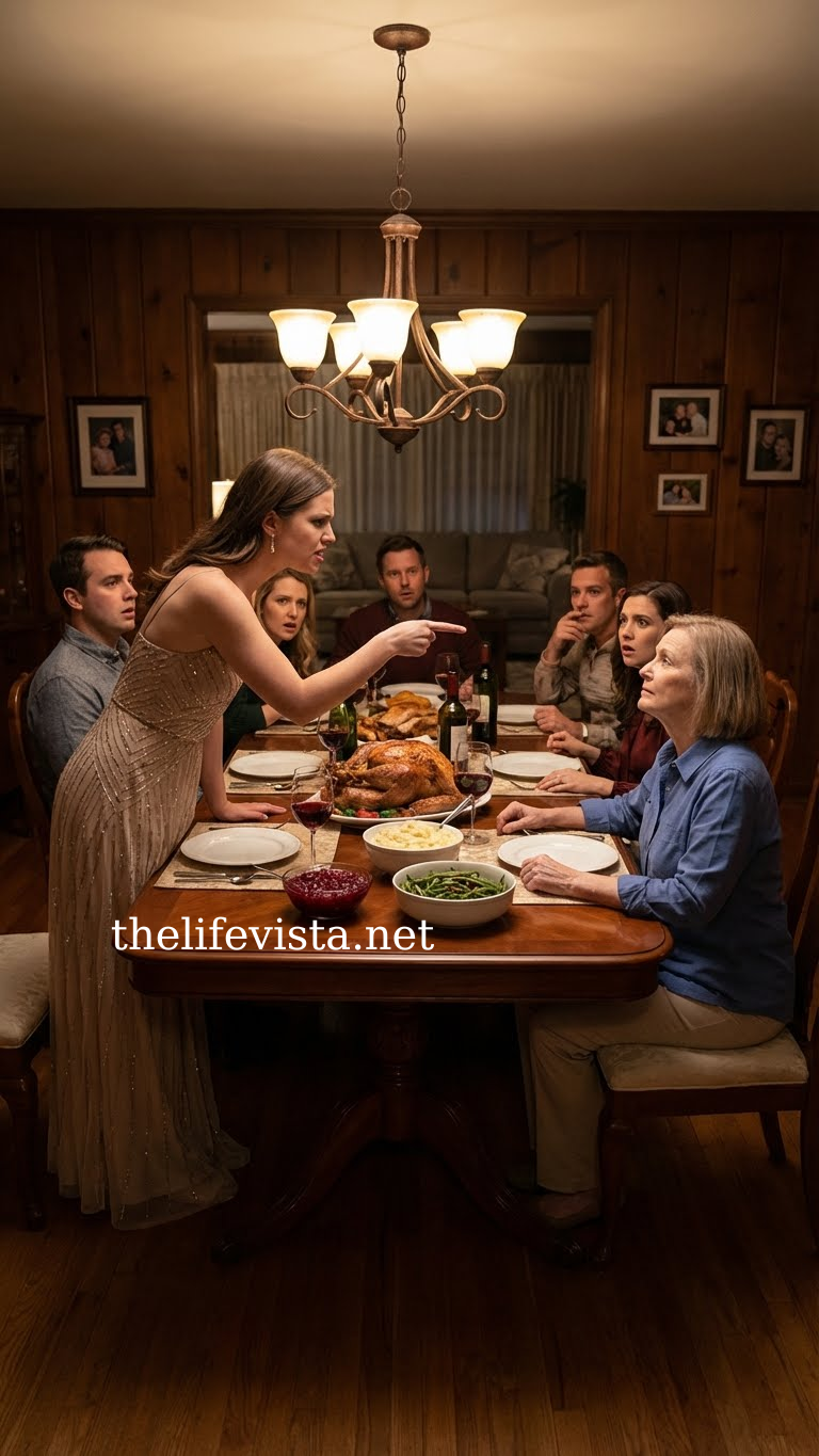 “This is my lazy, chubby mother-in-law,” my future daughter-in-law laughed, and the whole room burst into laughter. Then her boss cleared his throat and said, “Lucy… she’s the CEO of the company we work for.” My son literally spat his wine all over the table.