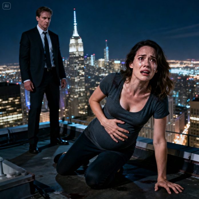 When I was eight months pregnant, my husband took me to the rooftop of a skyscraper. He looked at me coldly and said, “This baby isn’t mine!” I pleaded, “Please, think of the baby!” But he just laughed loudly and pushed me away. “You’ll regret this!” I warned as he turned and walked away. Hours later, he called me in a panic… because…