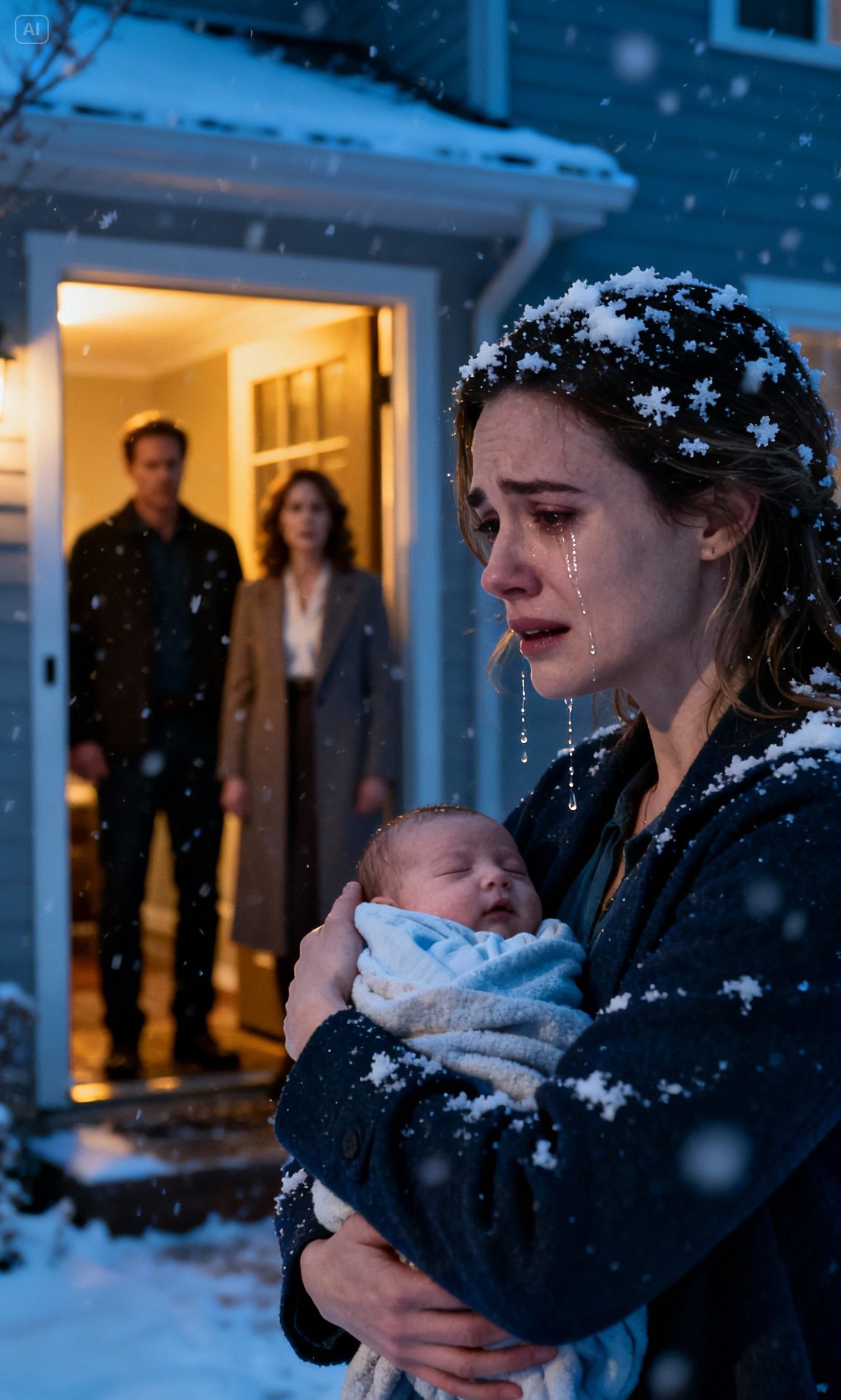 Because of husband mistress, his and MIL kicked me and my 3-day-old baby out into the snowstorm. They had no idea that I had just inherited a $2.3 billion fortune from my grandfather… Just 24 hours later, I made them live in hell…