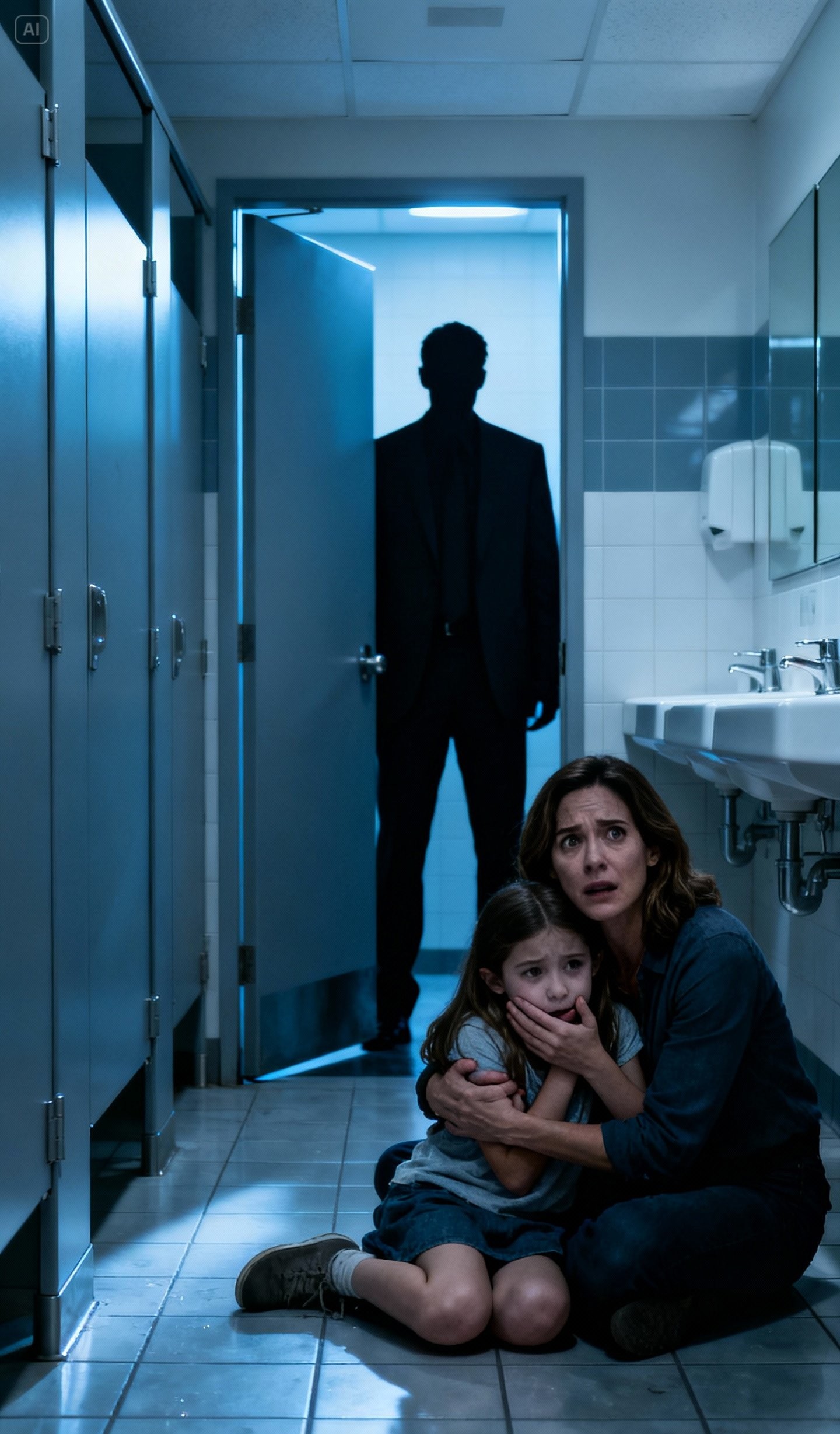 During shopping, my 8-year-old clutched my hand and said, “Mom—quickly, to the bathroom!” In the stall, she whispered, “Don’t move, look!” I bent down and froze in horror. I didn’t cry. I took action. Three hours later, my mother-in-law went pale because…