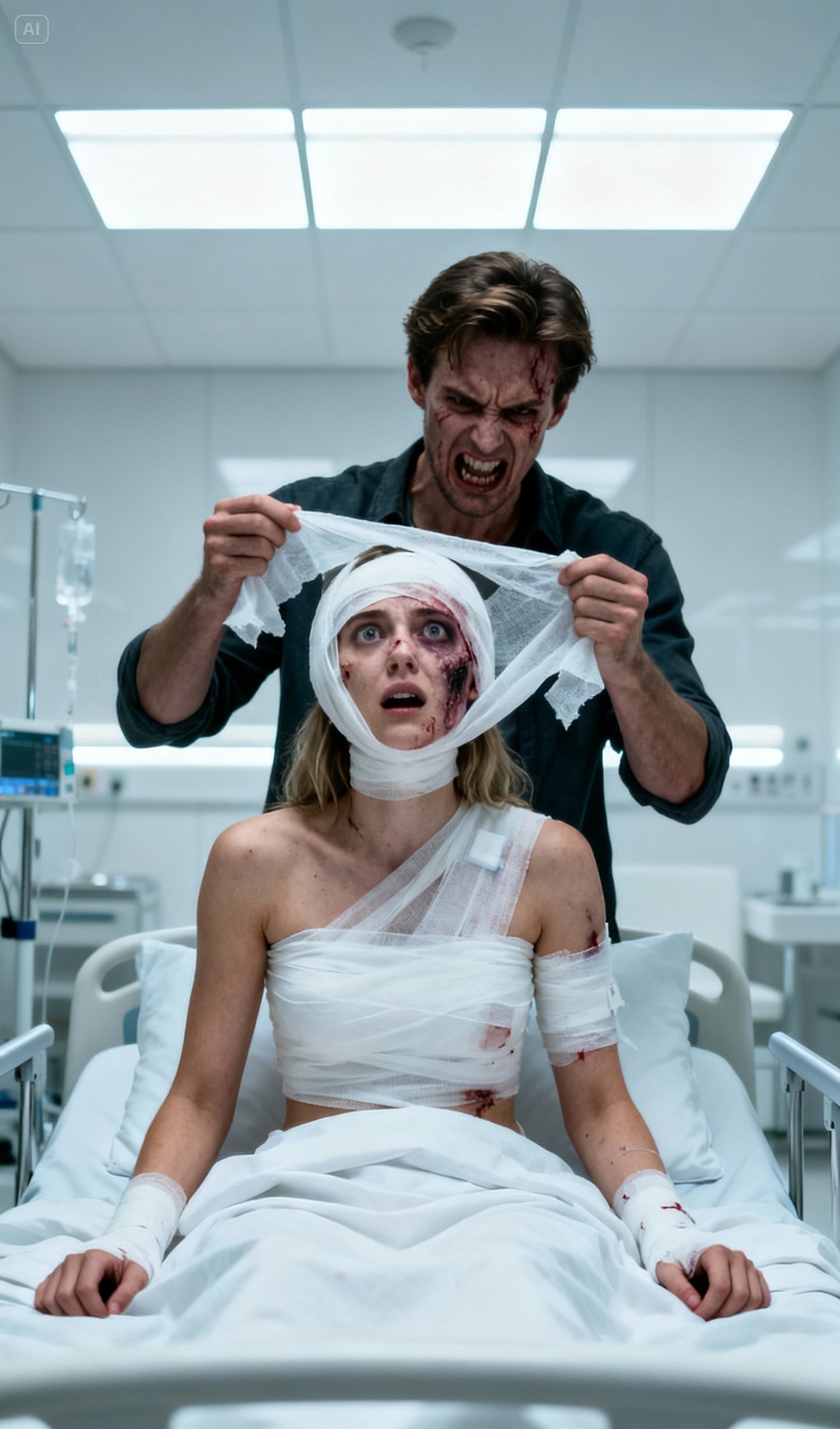 I was recovering from reconstructive surgery after a fire. My boyfriend peeled back the gauze, took one look at my scarred face, and vomited on the floor. “You look like a monster!” he yelled, backhanding me across my sensitive skin. “I can’t be seen with this!” He started packing his things, throwing my clothes into the trash can. He didn’t know that my wealthy grandfather had just arrived to see me, and he was watching from the window…