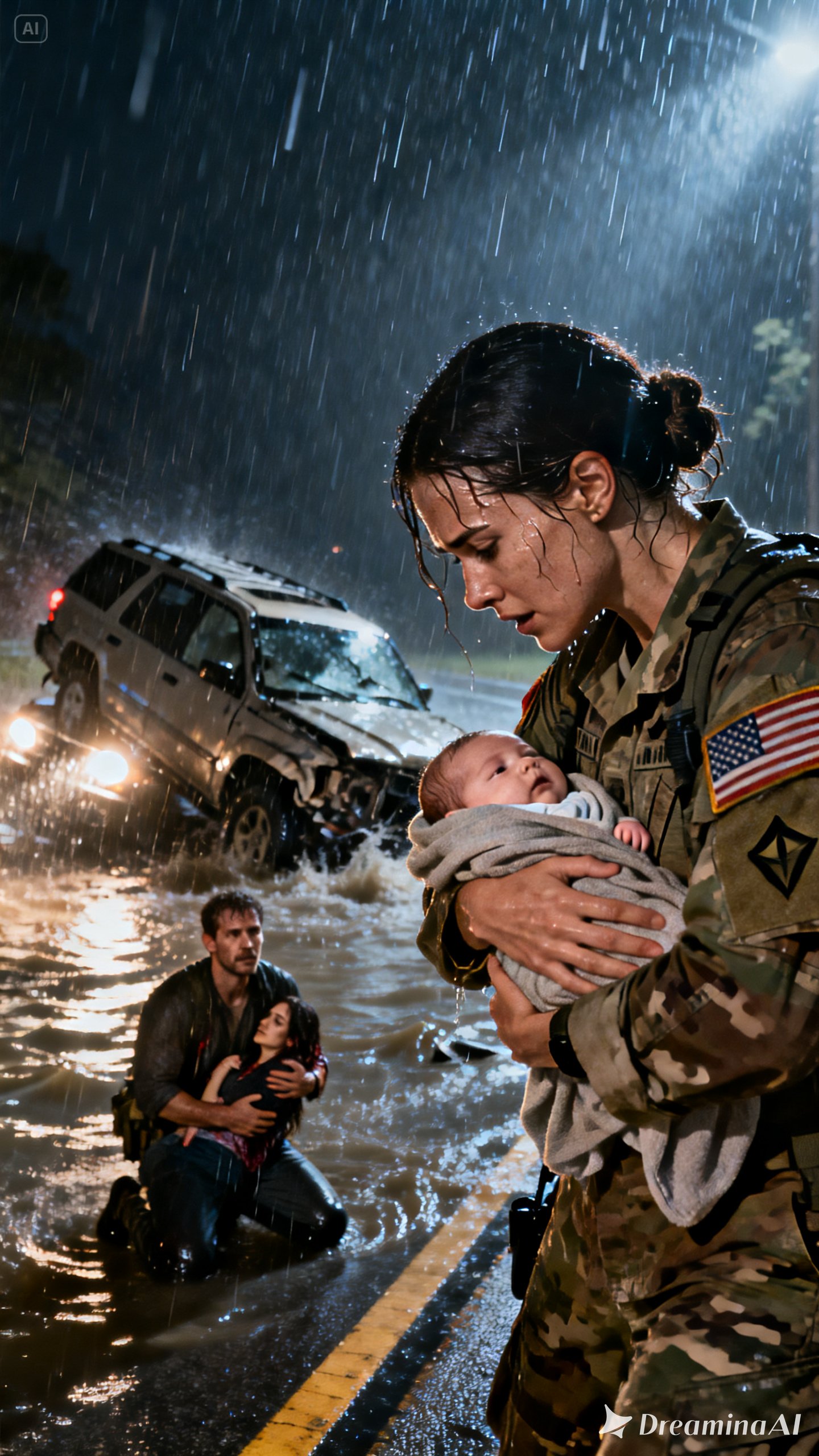 Driving back to Fort Belvoir, I saw a family trapped in a flash flood. Defying rule number four, I hooked the tow chains and pulled them to safety. The father only remembered my name. Later, my commander called me in for a career-ending report. But sitting there in the office was a man in a four-star uniform…