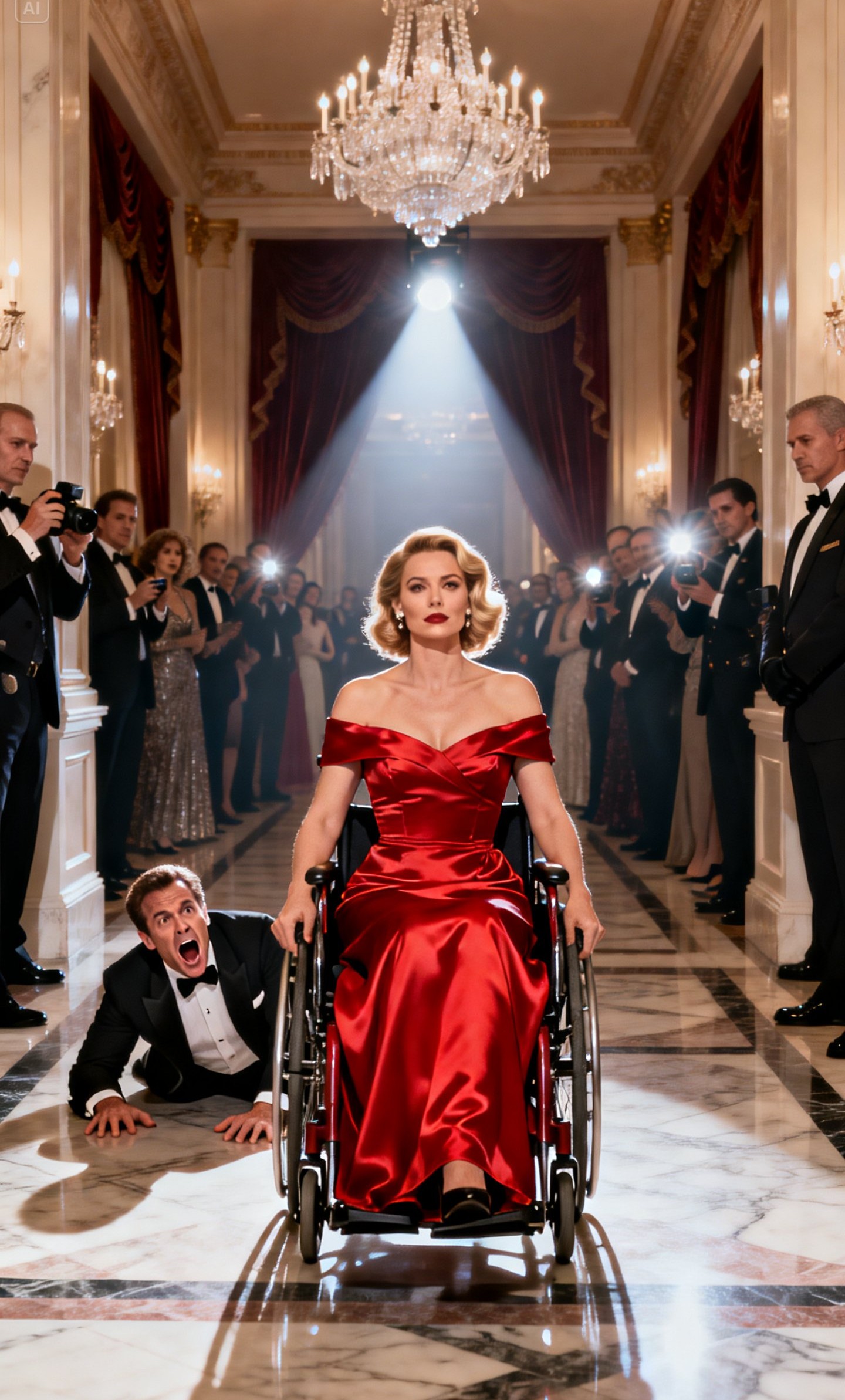 “Please don’t come,” my husband begged. “People will pity me if they see your wheelchair.” He wanted to be Vice President, and I was an “optical issue.” So I stayed home… for an hour. Then I arrived at the venue in my family’s armored car. I didn’t sit in the back. I went straight to the stage. I didn’t just divorce him that night; I destroyed his entire career with one sentence.