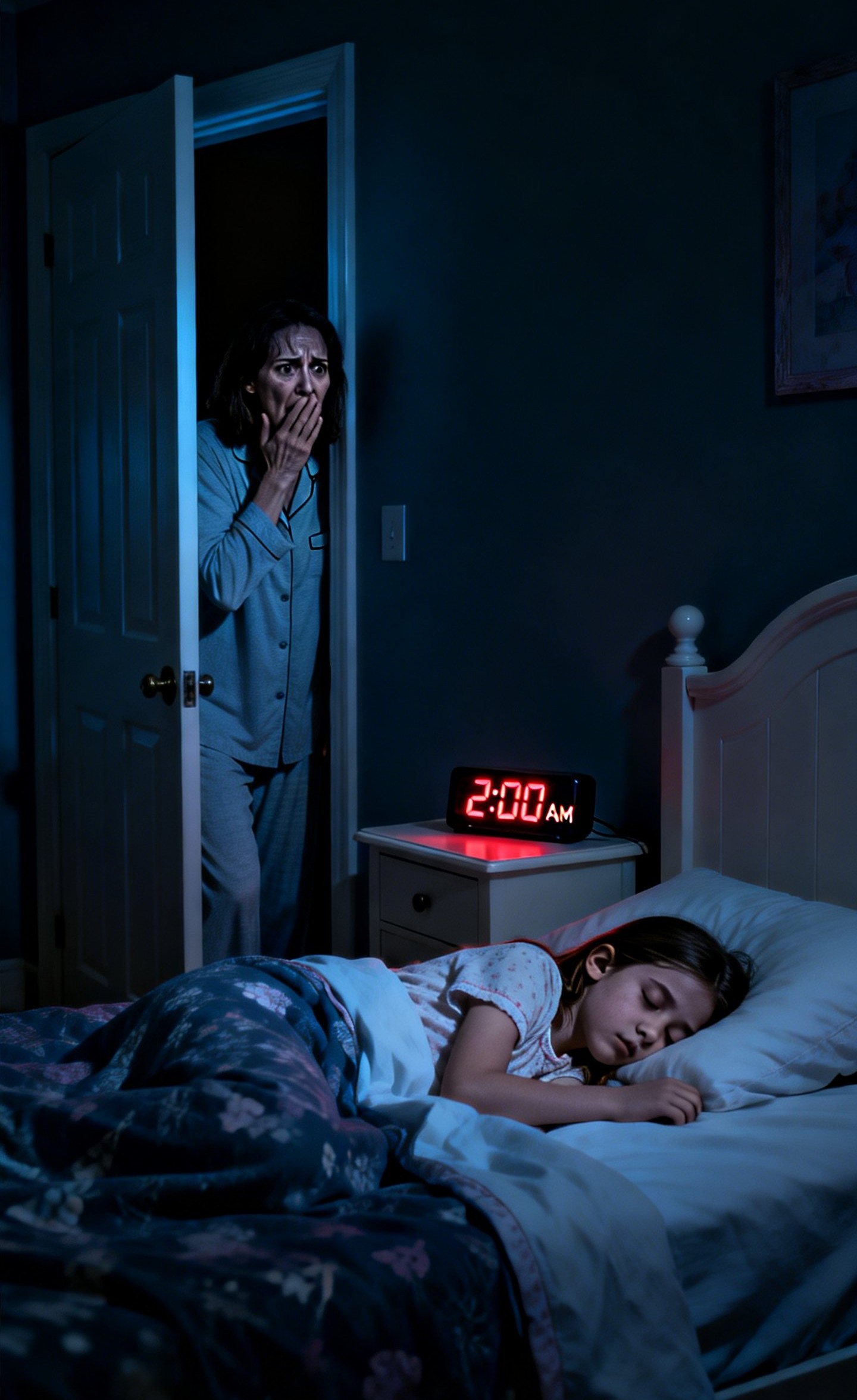 My daughter said her 2-meter bed felt ‘cramped.’ I installed a hidden camera. Upon checking the footage at 2 AM, what I witnessed made my heart shatter, and I broke down in silent tears.