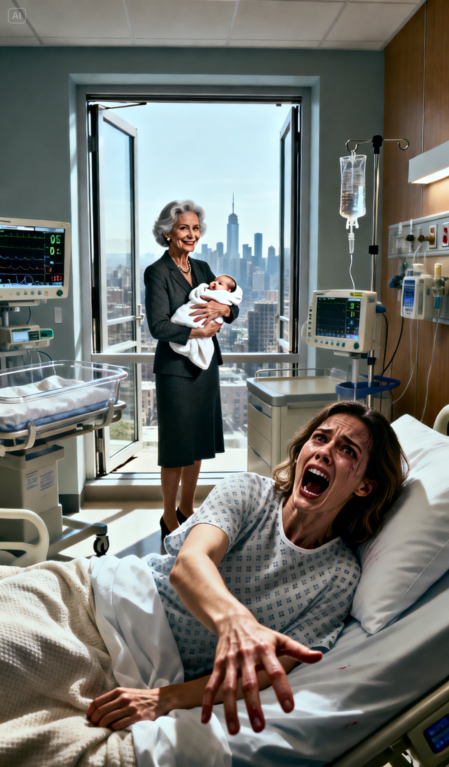 My mother demanded $85K for a party while I was recovering from a C-section. When I refused, she opened the 6th-floor hospital window and dangled my newborn over the ledge. “Give us the money or see if angels are real,” she smiled.