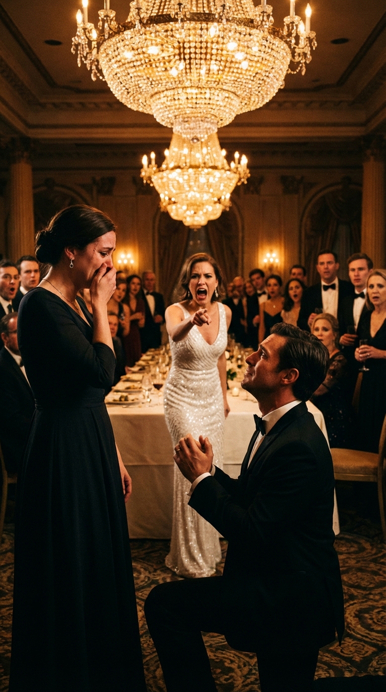 At my cousin’s engagement dinner, she laughed, “I hope I never end up like her—single with a kid.” The room burst out laughing. My uncle said, “Men don’t want used goods.” Even my mom chuckled. Then the groom stood up, walked to me, and said, “I think they should know something.” The room fell silent.