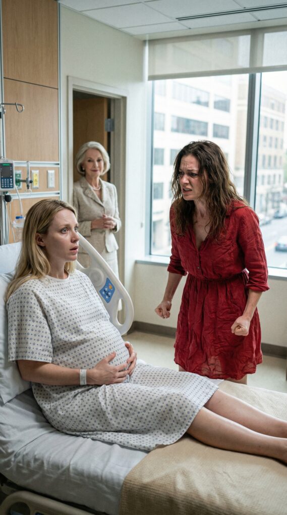I was nine months pregnant when she dragged me across the hospital floor by my hair. Blood ran into my eyes as she screamed, “Your baby will never be born.” I begged, “Please… my son.” Then I saw my mother-in-law standing in the doorway, smiling. In that moment, I realized this wasn’t an attack. It was a plan. And it went far deeper than I ever imagined.