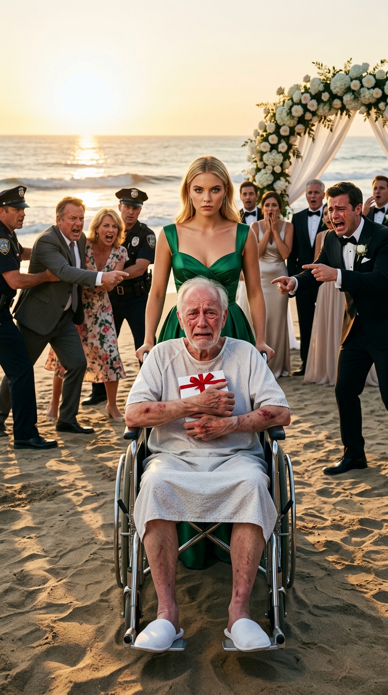 My grandfather flew six hours to attend my brother’s wedding—but my parents sat him behind the trash cans. My mother hissed, ‘That old beggar will embarrass us.’ When I spoke up, she slapped me and threw me out. Five minutes later, when a convoy of bulletproof SUVs crashed the gates, my dear family could not stop screaming…