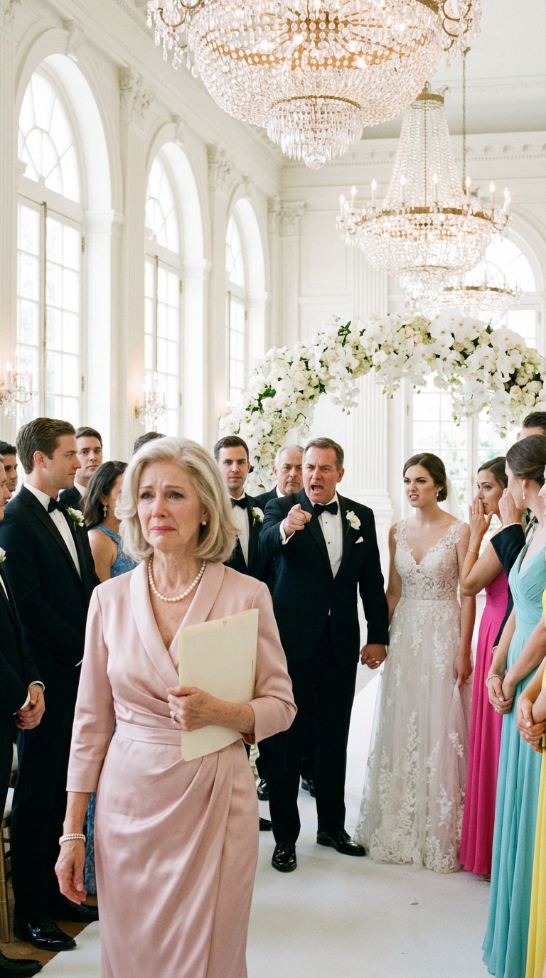 My son told me I wasn’t on the list at my granddaughter’s wedding. I told him it was fine, turned back through the white flowers I had paid for, went home in silence, and opened the file with my name on every page. The next morning, he received a letter that changed everything…