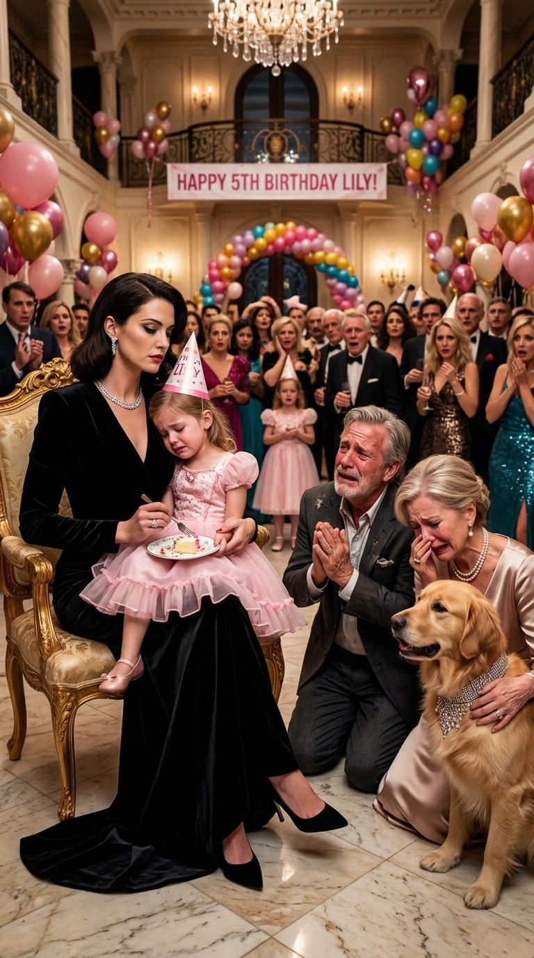 My toxic parents threw a $2,500 party and bought a Cartier diamond collar for my sister’s dog. Meanwhile, my daughter received a slice of leftover cake for her 8th birthday. “Mommy, am I worse than a dog?” she sobbed. In that exact second, my mercy for my family died. “No, baby. You did nothing wrong,” I whispered. “But they just made a fatal mistake.” They treated my child like trash, forgetting who secretly bankrolls their lavish lifestyle. What I did the next morning, they never saw coming…