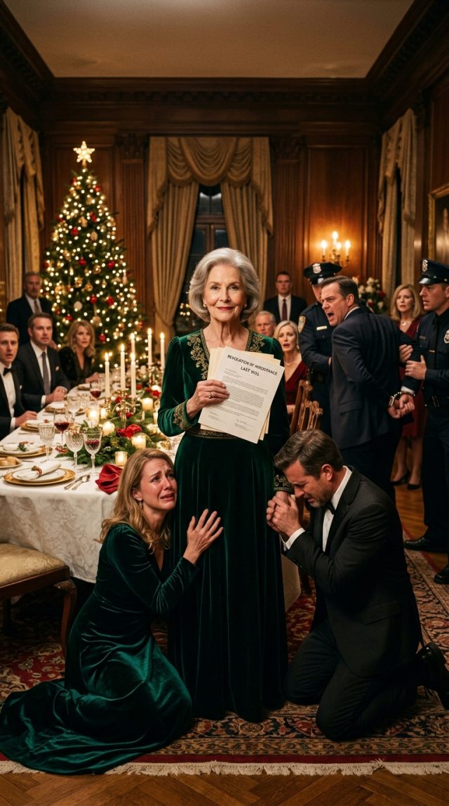 On Christmas morning, my son handed me an envelope and said, “Your gift—a ticket to a nursing home. You leave tomorrow.” His wife laughed like I was already gone. My heart nearly stopped… until I reached into my bag and pulled out the surprise that wiped the smiles off their faces. “Before you throw me away,” I said, “you might want to read this.” What happened next changed all of our lives forever.