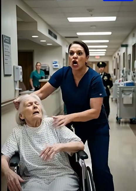 A 60-year-old military mother was being assaulted by the head nurse right in the lobby. “You haven’t paid your bill!” the nurse screamed. Nobody stepped in—they all assumed she was just a helpless old woman lying about her family to get free care. But when her daughter finally arrived, the entire security team froze… and the hospital director nearly fainted in sh0ck.