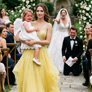 At my brother’s rehearsal dinner, I arrived with my 6-year-old daughter. My mom pulled me aside and coldly said: “Emma isn’t the flower girl anymore. It changed.” So we stayed silent. Then my father texted me: “Meet me on the porch. Right now.” What he said in front of everyone left my brother and mother without a single word.
