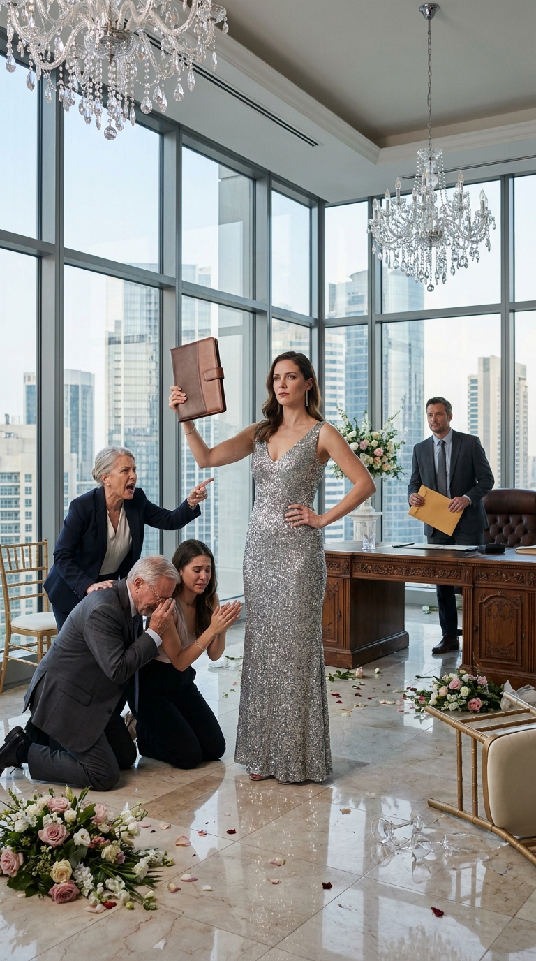 As I came out of the shower, my mother-in-law sneered, “Water can’t wash away who you really are.” Right after, my husband tore up our wedding album and forced me outside. They didn’t realize my brother, the real owner of my husband’s company, had just arrived. The moment he saw me, he stepped out of his car—what happened next left them speechless.