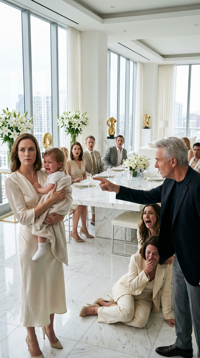 When I showed up at my sister’s family dinner with my 6-year-old daughter, my mother came outside and quietly told me, “You weren’t supposed to come tonight.” So we drove away. But 9 minutes later, my father called in a rage and told me to come back immediately—what he revealed in front of everyone changed the entire night.