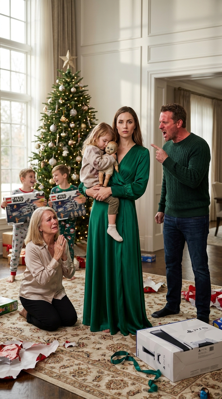 My brother mocked my 7-year-old daughter when she opened a broken doll, while her cousins were surrounded by expensive gifts. Then my mother laughed and said that was all my child deserved. I looked at everything I had brought for them, and in that moment, I was done.