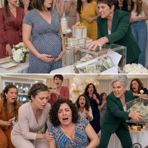 At my baby shower, when I was eight months pregnant, my friends had gathered $47,000 to help cover my medical expenses. The moment my mother noticed the donation box, her attention locked onto it. When I tried to stop her from taking it, the situation quickly escalated—and moments later, I collapsed as something went wrong with my pregnancy.