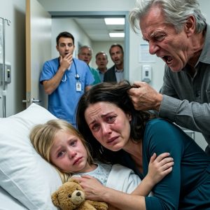 My uncle yanked my hair, dragging me from my dying 8-year-old. “Let her die. You’re a curse,” my sister hissed at my child’s bedside. I screamed for help, but they only smirked. Suddenly, the nurse burst in and whispered one sentence that made them go ghost-white and collapse to their knees in pure terror.