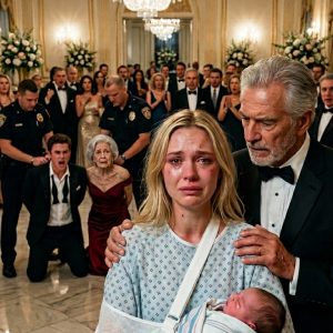 When I fed my newborn from a cheap plastic bottle, my grandfather-in-law frowned. “Wasn’t $582,000 a month enough?” he asked, his voice booming over the ballroom speakers. I replied calmly into the microphone, “I never received a single dollar.” He froze, then immediately picked up his phone and called his lawyers.