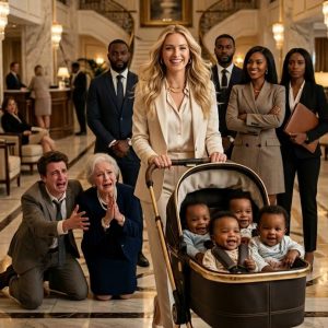 All five babies in the bassinets were Black. My husband took one look and shouted, “They’re not my children!” Then he walked out of the hospital and never came back. I held five newborns alone as nurses whispered and doors closed behind him. Thirty years later, he stood before us again—and the truth waiting for him shattered his entire billionaire empire.
