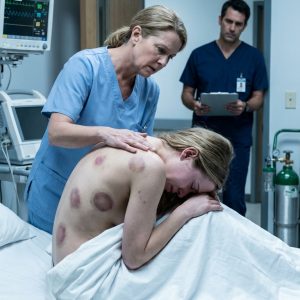 I’m a retired surgeon. Late one night, a former colleague called me and said my daughter had been rushed to the emergency room. I got there in under ten minutes. As soon as I arrived, my colleague met my eyes and said, “You need to witness this yourself.” Then I saw my daughter’s back… and everything inside me froze. What I saw made my bl:ood run cold.