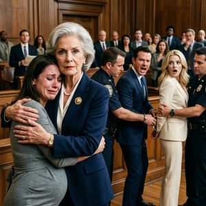 At my divorce hearing, I was eight months pregnant when the judge ruled that I would leave with nothing. My husband smirked, certain he had won. “Let’s see how you and that baby survive without me,” he sneered. I fought back tears and prepared to walk away—until the courtroom doors swung open. A billionaire woman stepped inside “My daughter will live far better without you.” What happened next changed everything.