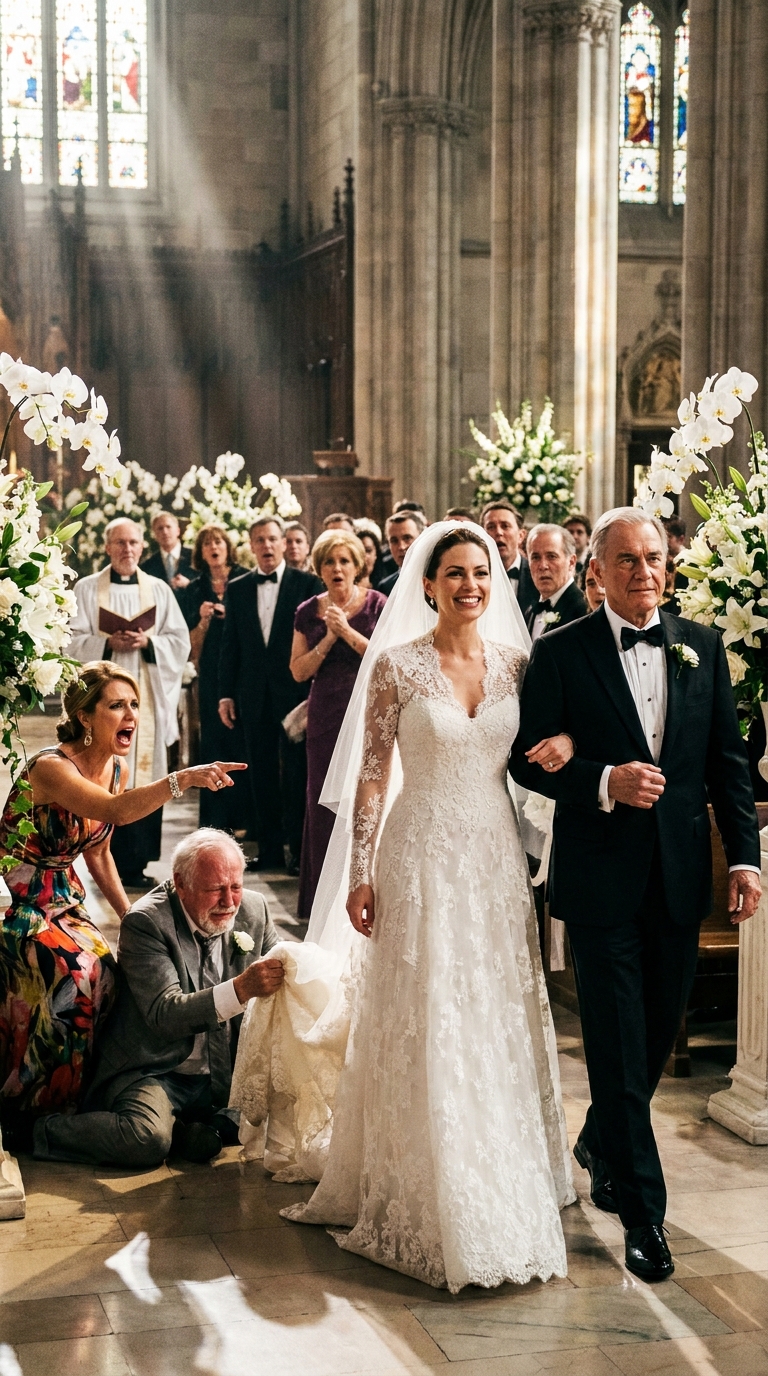 3 days before my wedding, Dad called: “I’m not walking you down the aisle. Your sister says it would upset her.” Mom backed him: “Go solo. Stop making drama.” On my wedding day, I didn’t walk alone. When the doors opened and everyone saw who took my arm… my father in the back nearly stood up—in shock.