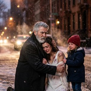 I found my daughter sleeping on the sidewalk after her husband sold their $500,000 home for his mistress. The moment she saw me, she broke down in my arms. Between sobs, she whispered, “I wanted to call you, Dad… but he said if I did, he’d ruin you. He said he knew your weakness.” The next morning, I went to his luxury penthouse. He smirked, champagne in hand. “Here to beg for that loser?” I silently left an envelope on the table. 2 minutes later, he called back and begged for mercy.