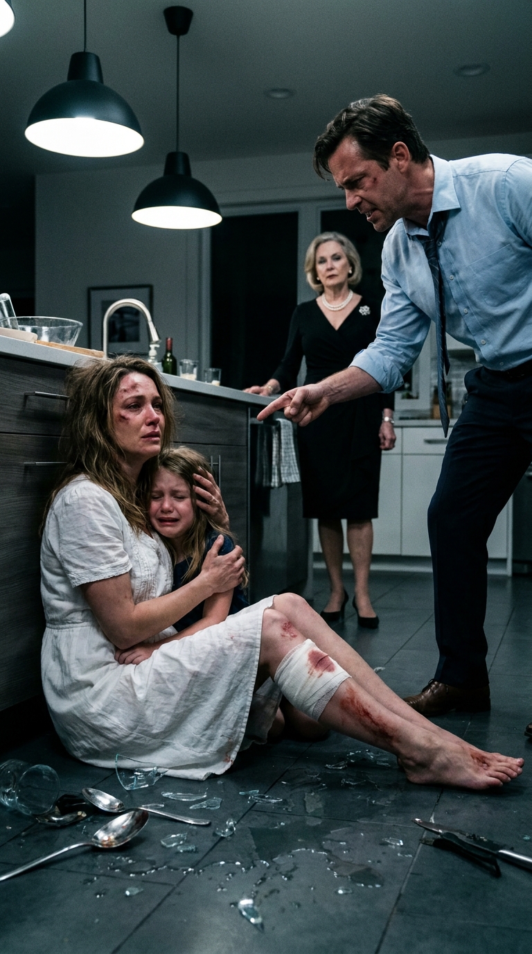 When my husband grabbed my hair and broke my leg, I signaled to my 4-year-old daughter. She called the secret number: “Grandpa, Mom looks like she’s going to di//e!”