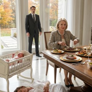 My wife was so exhausted she could barely stand, but my mother insisted on “helping” with the baby. I came home early and found my wife fainting on the sofa while my mother sat nearby, ignoring the baby’s frantic cries and eating a meal my wife had been forced to cook. My mother looked at her unconscious body and muttered, “Drama queen.” I realized then that the woman who raised me was a monster. I carried my wife to the car, took the baby, and moved us into a hotel that same hour. My mother thought she was the head of the house—until she realized…