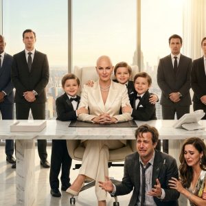 When my husband handed me divorce papers in the oncology ward—the same day I found out I was pregnant—he scoffed at my bald head. “I want a beautiful wife, not a dying burden who can’t even carry a normal child,” he said, walking out arm-in-arm with my younger sister. Abandoned, I fought tooth and nail, surviving both the illness and the high-risk delivery of my triplets. Five years later, his startup collapsed, and he begged for a bailout from the city’s most mysterious venture capitalist. As he knelt in the boardroom, the doors swung open. He froze as he saw me—radiant, perfectly healthy—walking in with three identical little boys in tailored suits. “I hear you’re looking for a lifeline,” I smiled, leaning down. His face went completely pale…