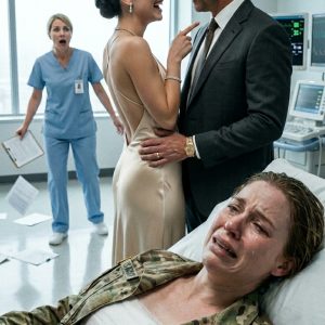 My husband drained my $300,000 lung transplant fund to pay for his extravagant wedding… to my younger sister. “You spent our whole marriage in combat boots, let a real woman make him happy,” she giggled, tossing my military medals into the hospital trash can. “Pull her oxygen, we’re late for the rehearsal dinner,” my husband ordered the nurse. They left me gasping for air to go drink champagne. As my vision faded, I pressed the hidden button on my titanium dog tag—and exactly three minutes later…