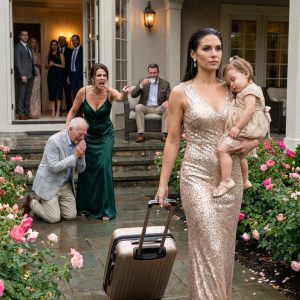 My husband took the whole family out to celebrate his promotion — except me. Before leaving, he said: “Don’t forget to finish the leftovers in the fridge.” I just replied, “OK.” Then I quietly packed my bags… the next morning…