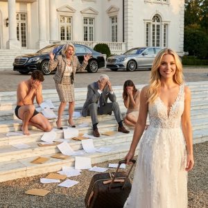 After our wedding, my mother-in-law slapped a lease agreement in my face and said, “You’re living in our family’s apartment now. Pay $1,500 a month in rent.” I smiled and said, “Then I’ll move back to my own apartment.” My husband froze. “Your own apartment?” Thinking it was a run-down slum, she brought 25 relatives to humiliate me—until they saw my luxury penthouse and started begging for forgiveness.