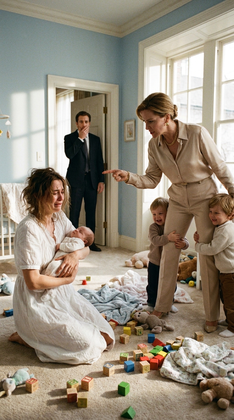 My sister kept telling me my wife was “faking” her postpartum depression to get out of chores, so I hid a recorder in the living room. When I played it back, I heard my sister mocking my wife’s tears while she was shaking from pure exhaustion. My sister laughed, “I had three kids and never cried; you’re just a parasite living off my brother.” Then I heard a slap and my baby’s panicked scream. I didn’t wait. I walked through the front door, handed my sister a trash bag for her belongings, and told her that if she ever touched my family again…