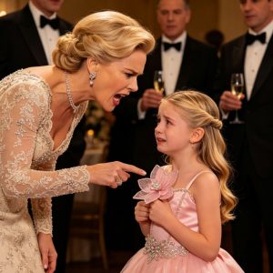 My fiancée publicly hum//iliated a 14-year-old girl in a thrift-store dress at our gala. “You look like a scavenger,” she sneered. I was furious. I walked up and gave the trembling girl a diamond necklace. But when I saw the tarnished silver locket hidden under her dress, my blo0d ran cold.