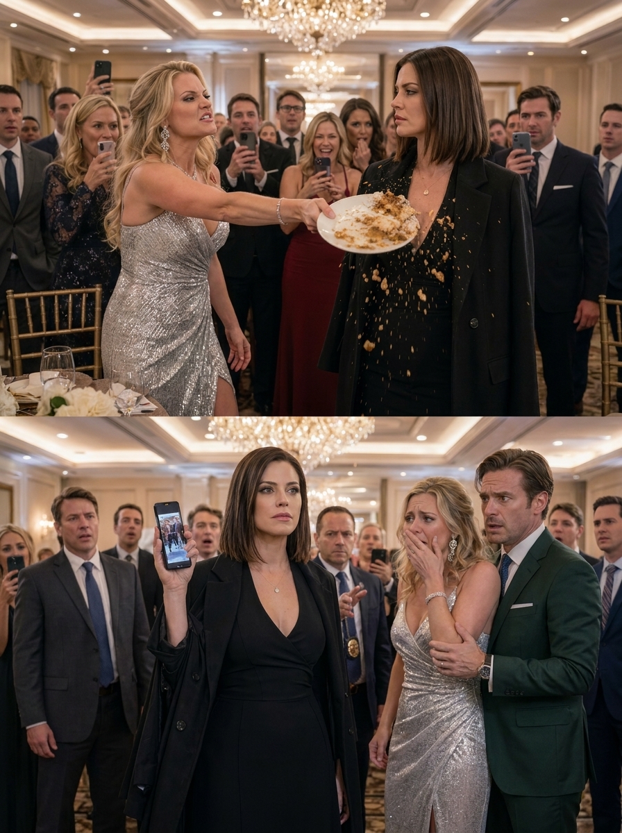 At the class reunion, my old bu:lly shoved leftovers at me and m0cked me. Years ago she hum:iliated me in front of everyone. Now she’s rich and flaunting it—she doesn’t recognize me. I drop my business card in her plate: ‘Read my name. You have 30 seconds…’