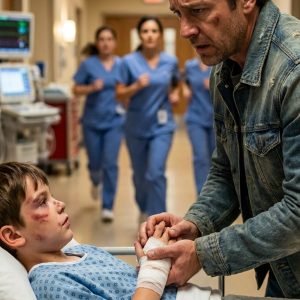 My eight-year-old son was nearly b:eate:n to d:ea:th in his grandfather’s driveway while three grown men laughed and held him down. By the time I reached the hospital, doctors were quietly using words like br//ain swelling and concussion. But what still keeps me awake at night isn’t the bl00d or the b:ruis:es. It’s what my son whispered when I took his hand. “Daddy… Grandpa said you weren’t coming.” They thought I was just another suburban father stuck in traffic somewhere across town. They had absolutely no idea who I really was.