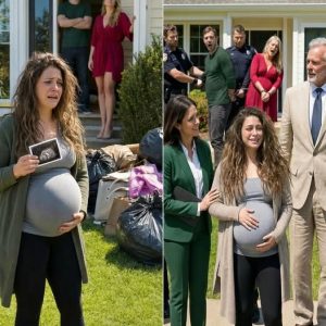 I came home from my final ultrasound to find my belongings packed in garbage bags on the front lawn. My husband stood in the doorway with his newly divorced sister. “”She needs the master bedroom more than you do. You can sleep in the basement,”” he said coldly. When I tried to push past them into my own home, his sister stuck her foot out. I tumbled backward down the steep porch steps, my heavy belly taking the brunt of the final impact. As the world started fading to black, the last thing I saw was them shutting the front door on me.